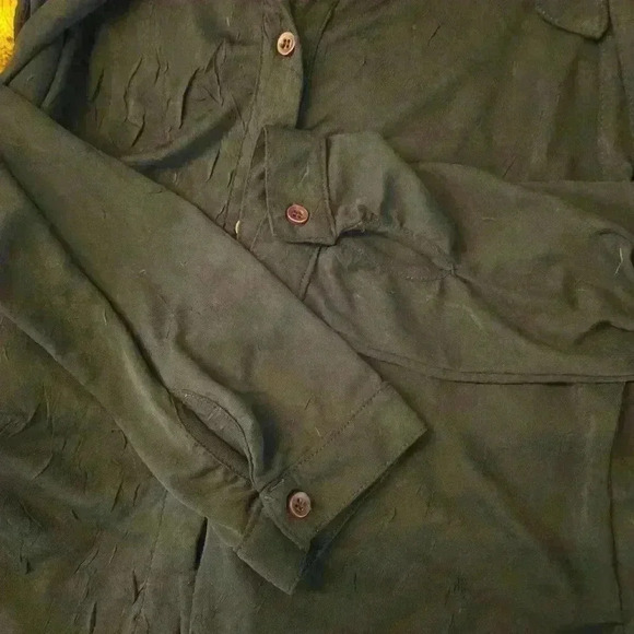 Lili Rose Long Sleeved Sheer Button up Large - Picture 10 of 10